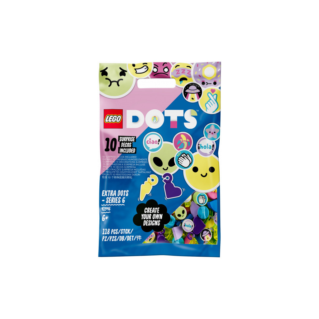 Конструктор LEGO DOTS Додаткові елементи DOTS - випуск 6, 118 деталей (41946) - зображення 1