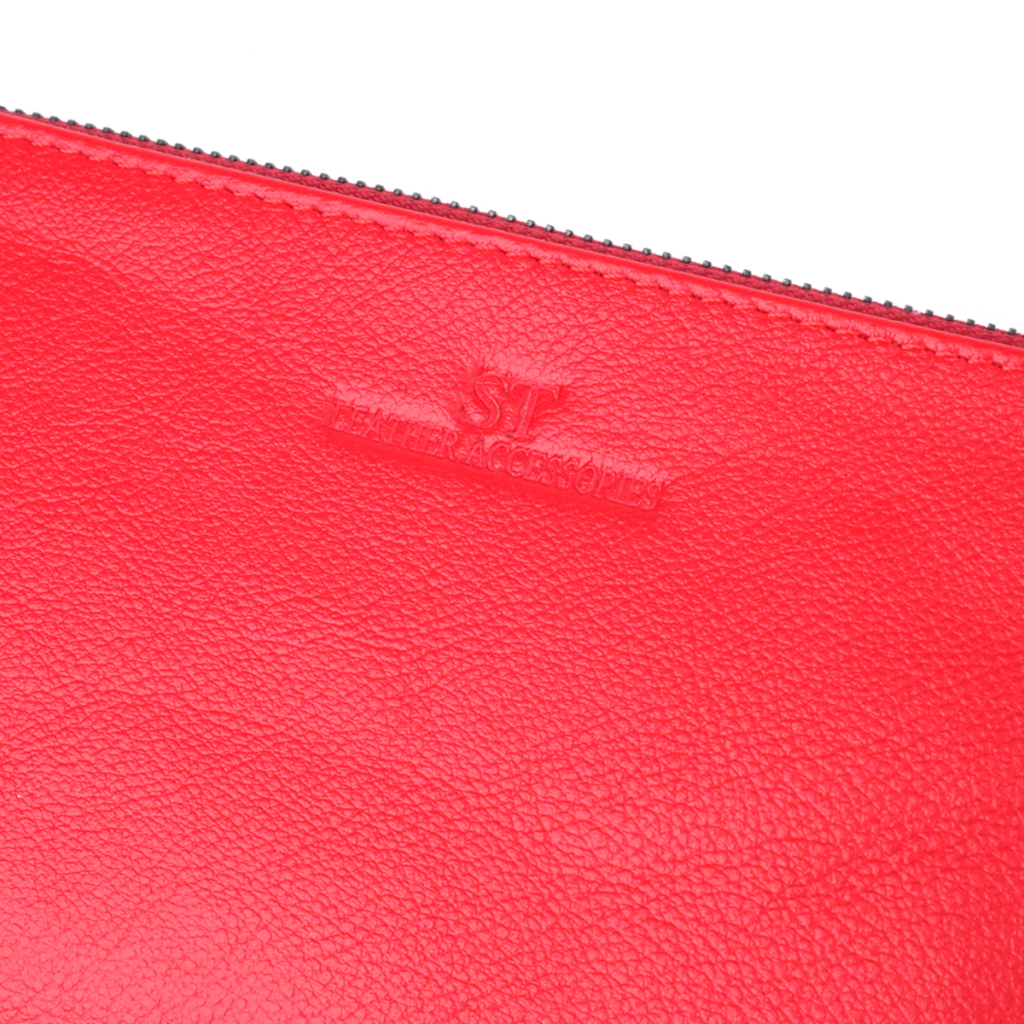 Гаманець ST Leather Шкіряний на три відділення Червоний (23109) - зображення 5