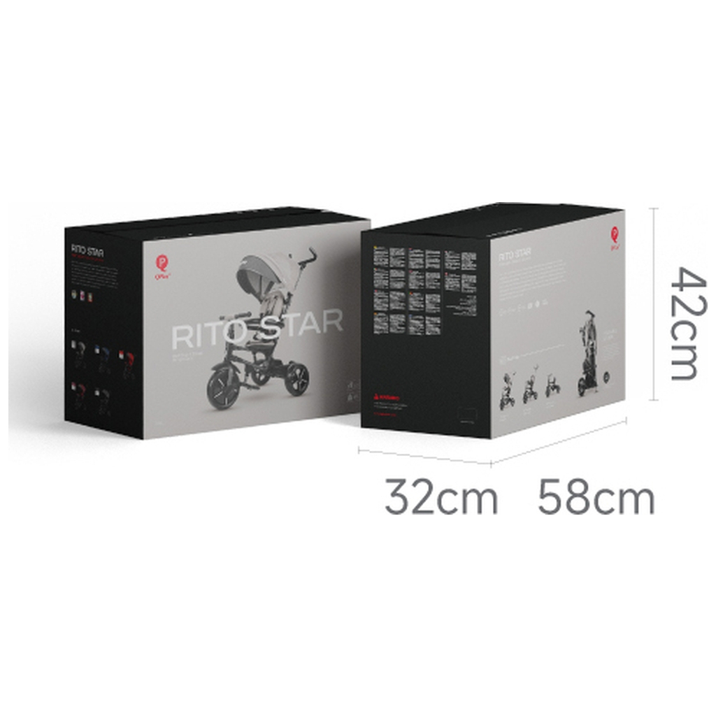 Дитячий велосипед QPlay Rito Star Grey складаний триколісний (S380-11RitoStarGrey) - зображення 11