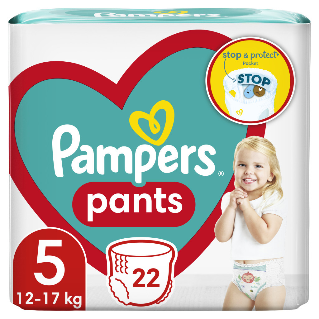 Підгузки Pampers трусики Pants Junior Розмір 5 (12-17 кг) 22 шт (8006540067772) - зображення 1