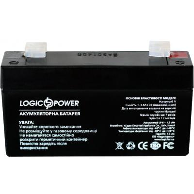 Батарея до ДБЖ LogicPower LPM 6В 1.3 Ah (4157) - зображення 3