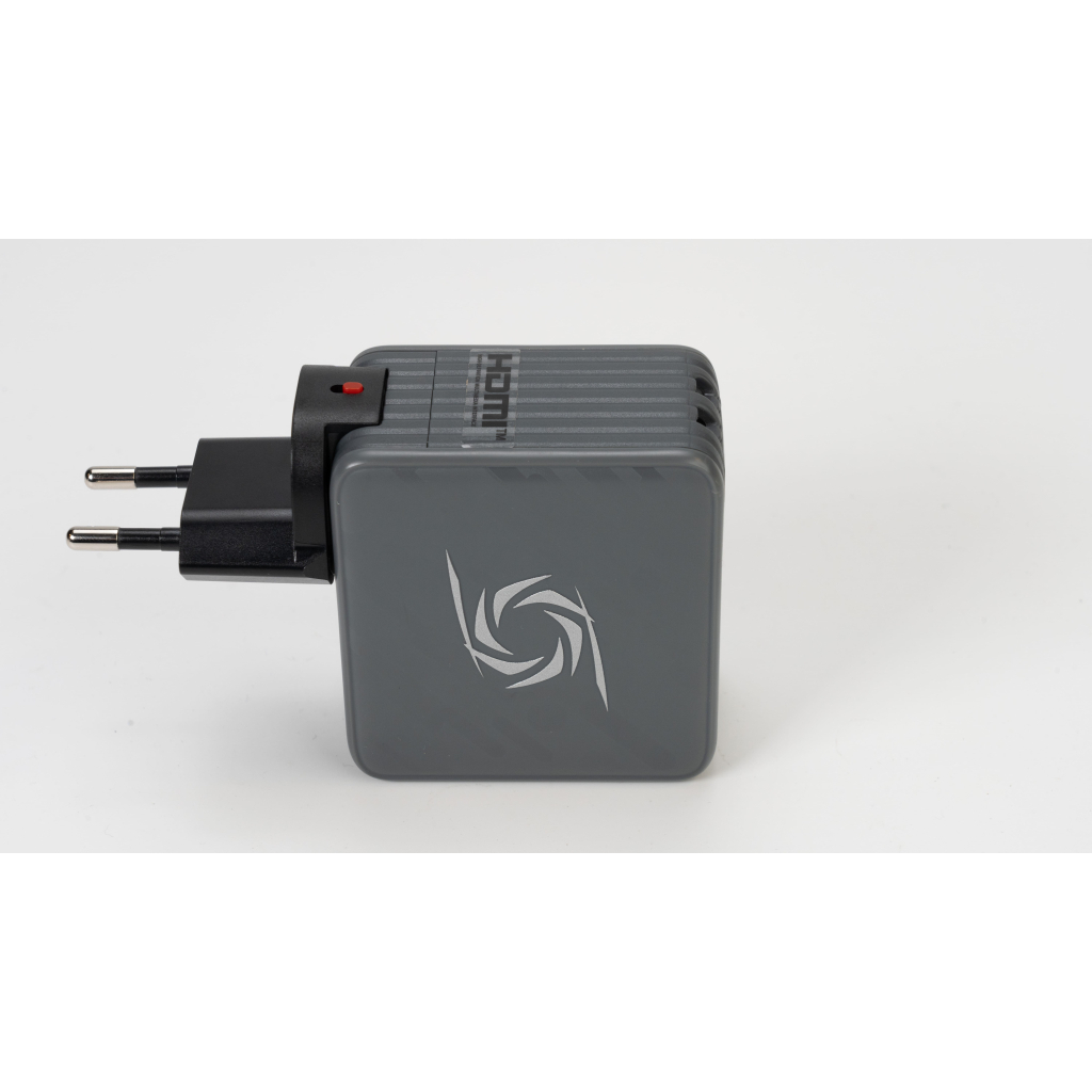 Зарядний пристрій AVerMedia GC313 CORE GO 100W 2хUSB-С 1хUSB-A 1xHDMI black (40AAGC313AWN) - зображення 6