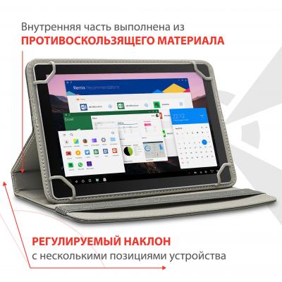 Чохол до планшета AirOn Universal case Premium 7-8" grey (4821784622091) - зображення 6