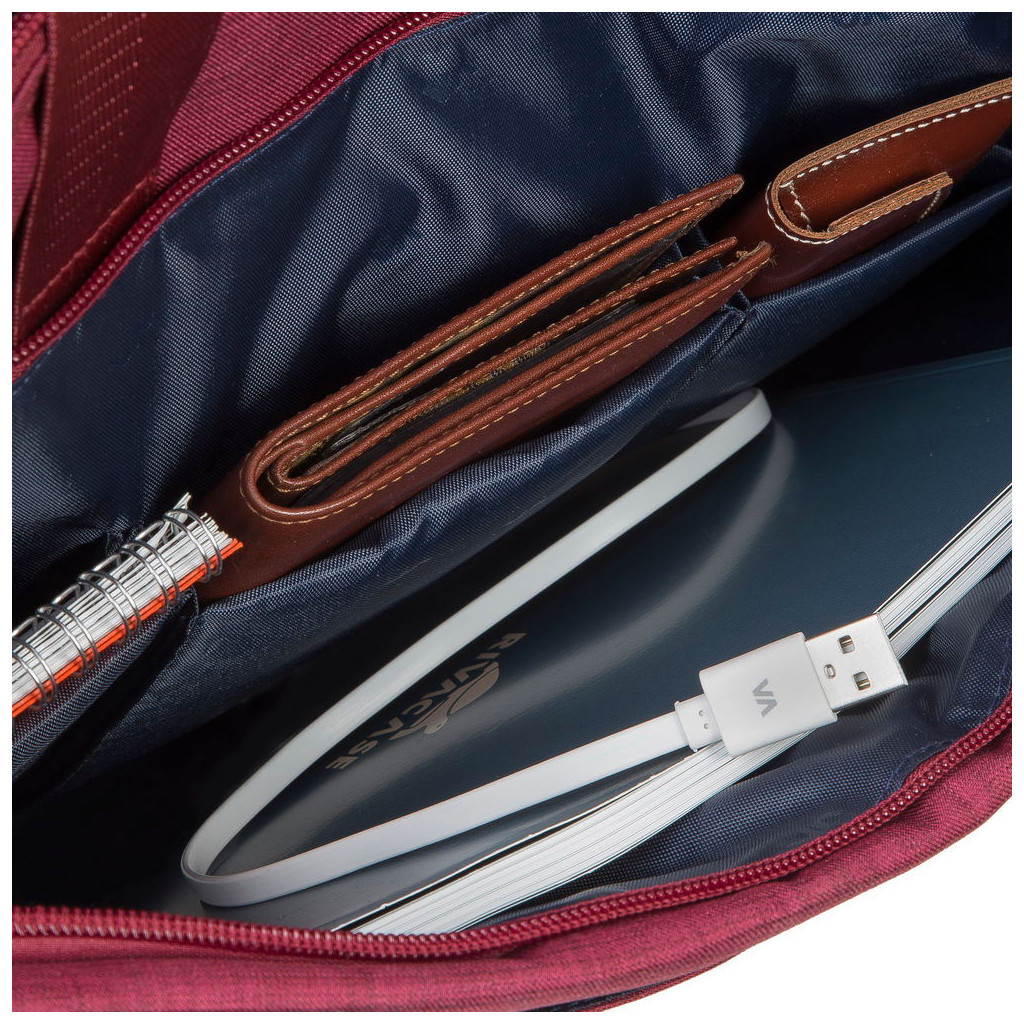 Сумка для ноутбука RivaCase 15.6" 8335 Red (8335Red) - зображення 7