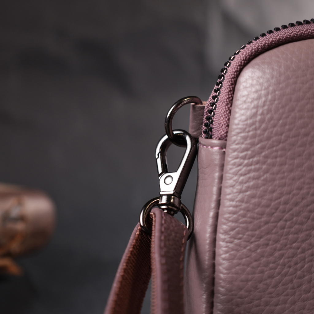 Сумка Vintage З натуральної шкіри Фіолетова (22279) - зображення 11