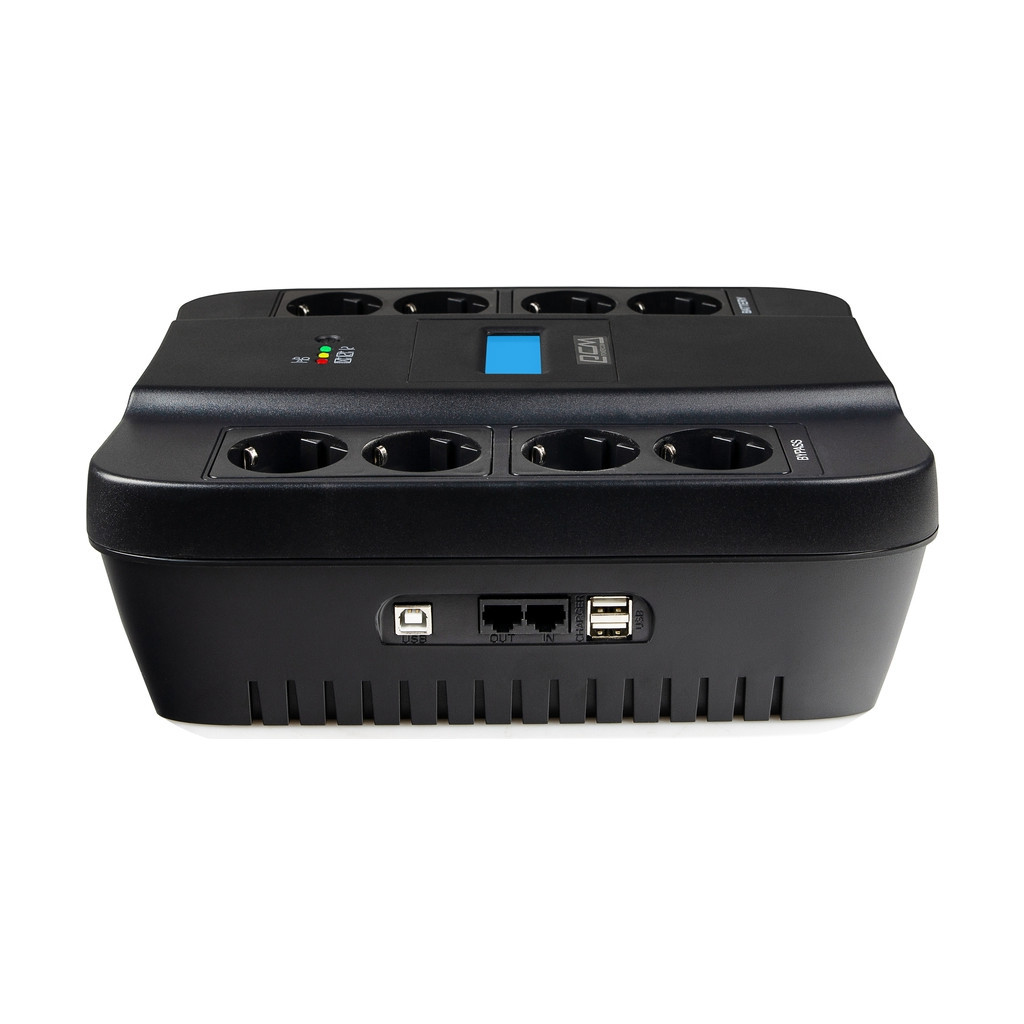 Пристрій безперебійного живлення Powercom SPD-1100U LCD, 605W (SPD-1100U.LCD) - зображення 3