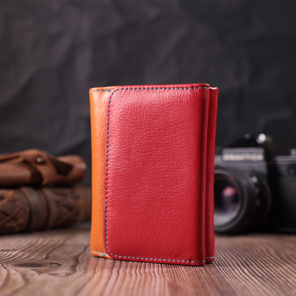 Гаманець ST Leather З натуральної шкіри Різнокольоровий (22498) - зображення 8