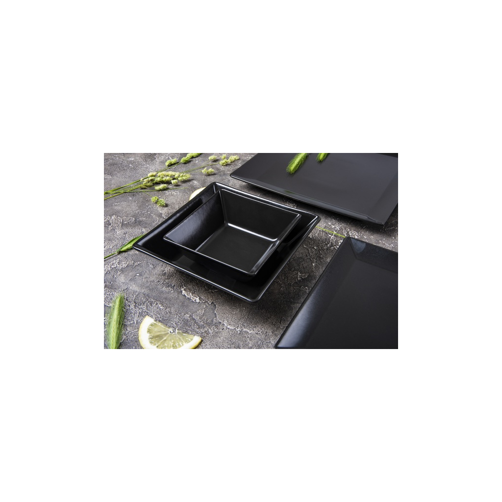 Тарілка Ipec Tokyo Обідня 26 см Чорна (30900238) - зображення 2