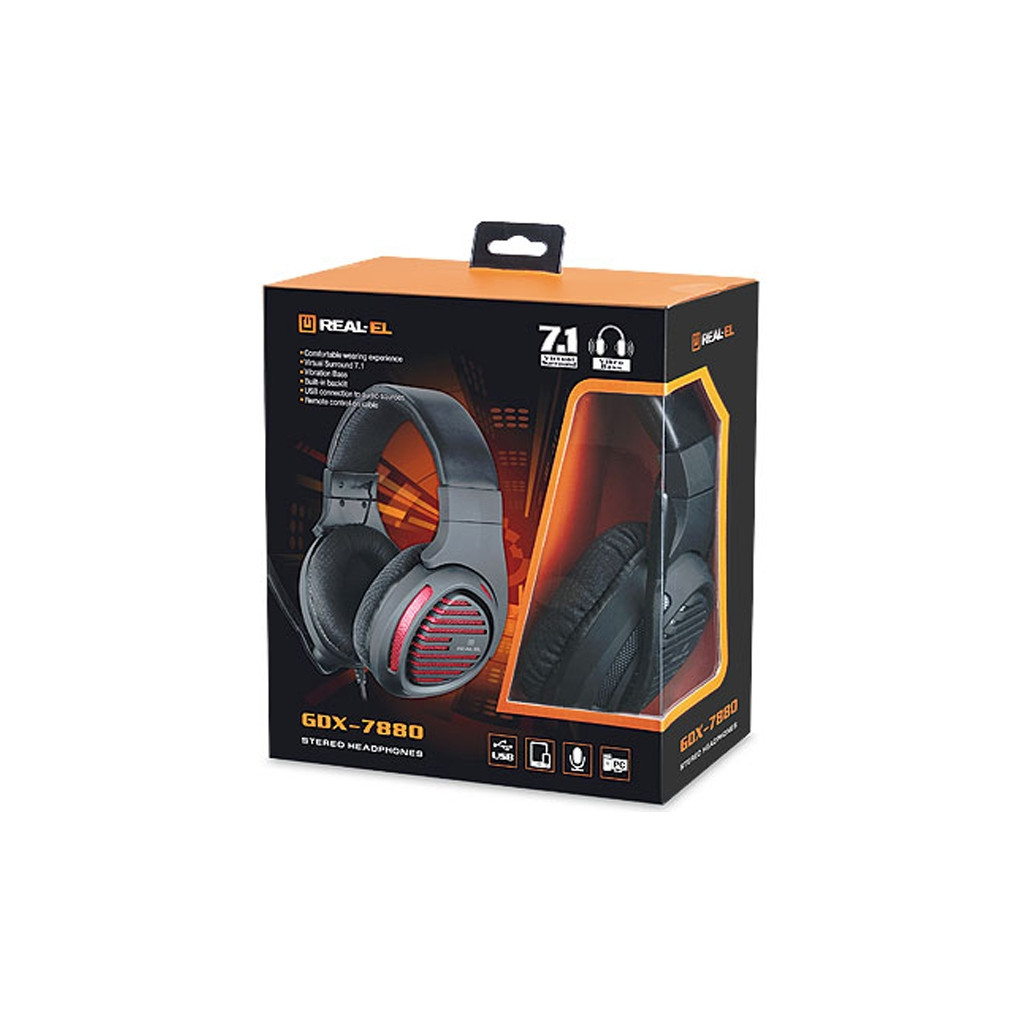 Навушники REAL-EL GDX-7880 Black - зображення 11
