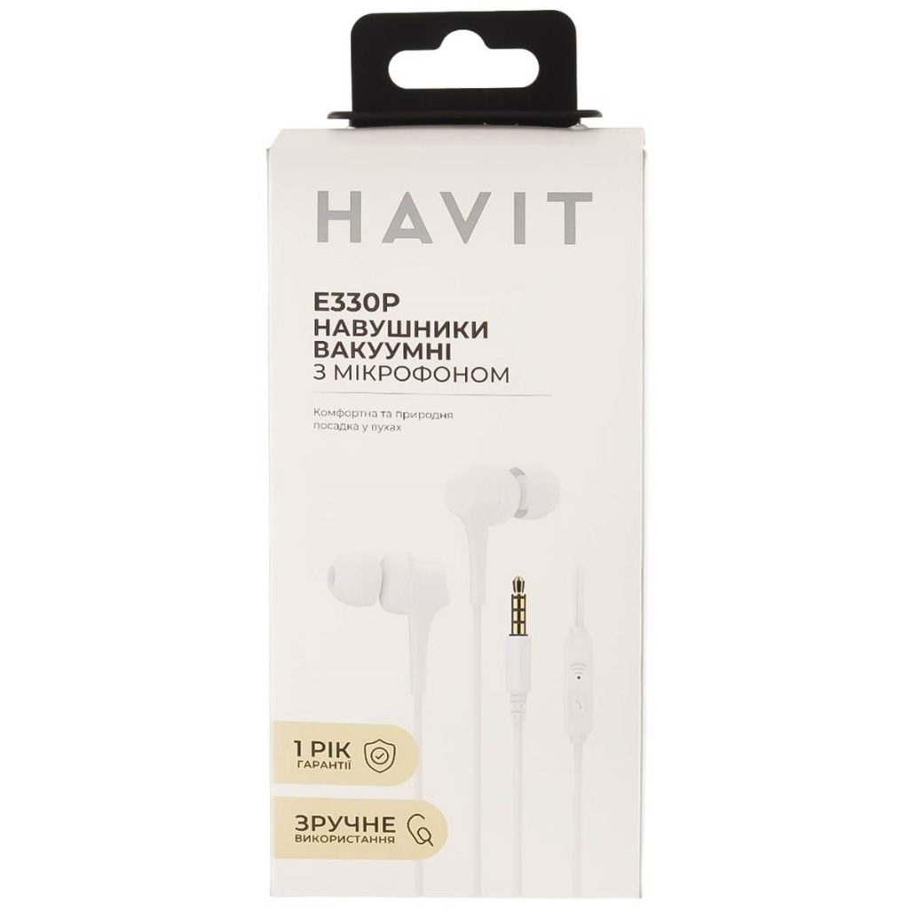 Навушники Havit HV-E330P White (HV-E330P) - зображення 3
