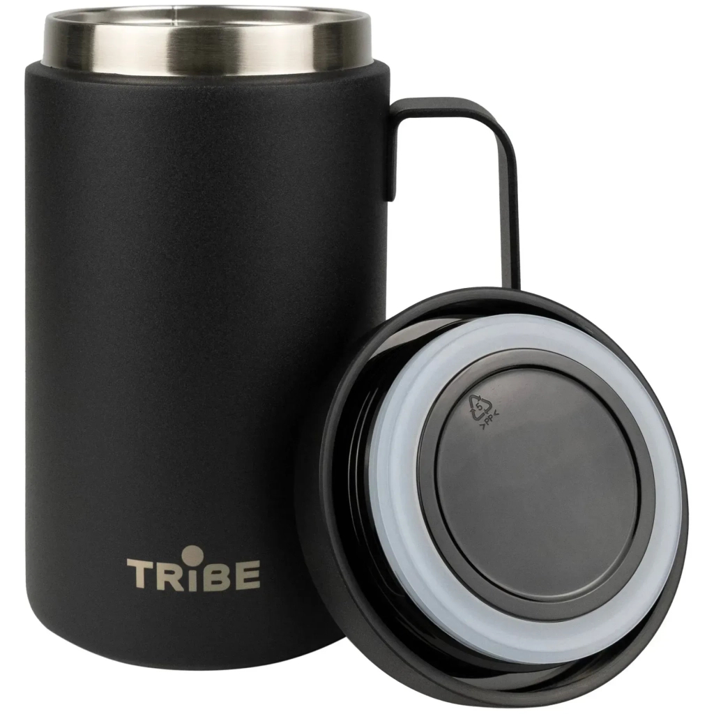Термокружка Tribe Adventure Mug 450 мл black (T-FA-0032-black) - зображення 2