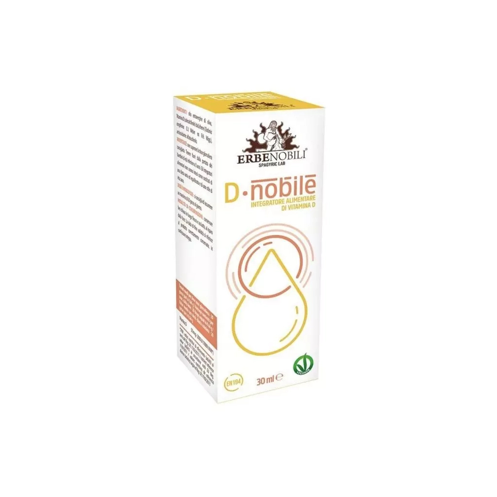 Вітамін Erbenobili Вітамін D, Vitamin D Supplement, D Noble, 30 мл краплі (EN194) - зображення 1