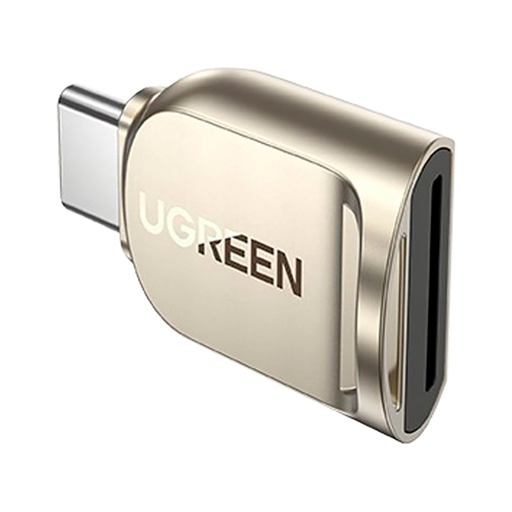 Зчитувач флеш-карт UGREEN USB-C to TF 3.0 CM331 Light Golden (80124) - зображення 2