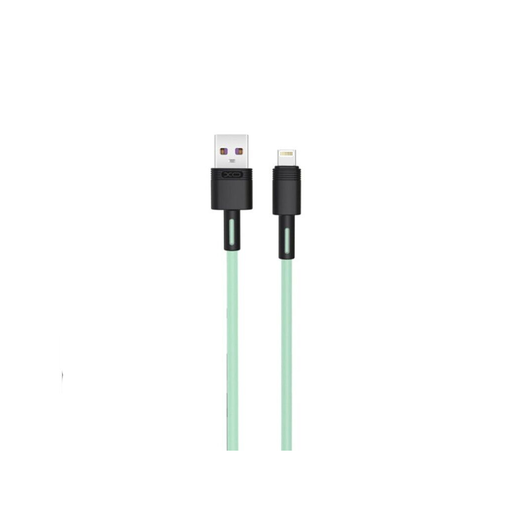 Дата кабель USB 2.0 AM to Lightning 1.0m 5A green XO (NB166-L-1-GR) - зображення 1