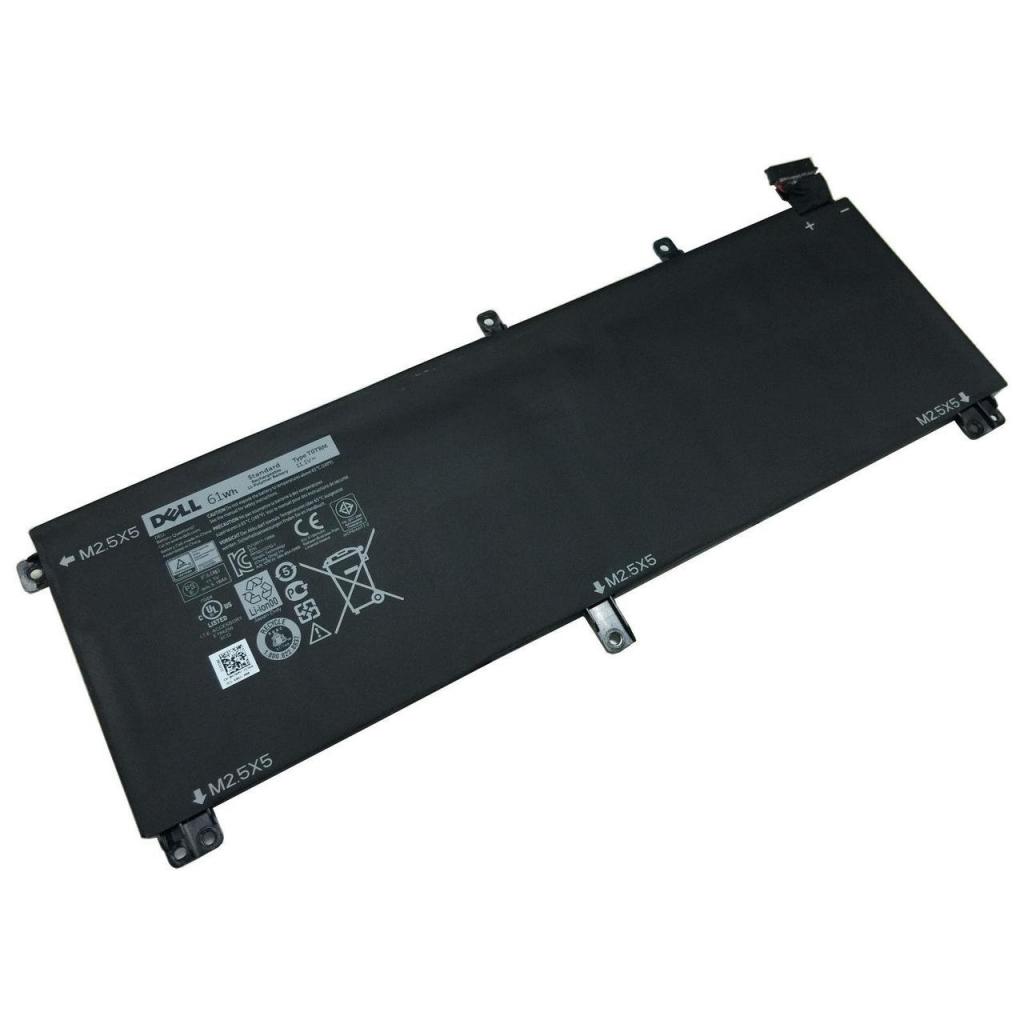 Акумулятор до ноутбука Dell XPS 15-9530 T0TRM, 61Wh (5168mAh), 6cell, 11.1V, Li-ion, чер (A47228) - зображення 1