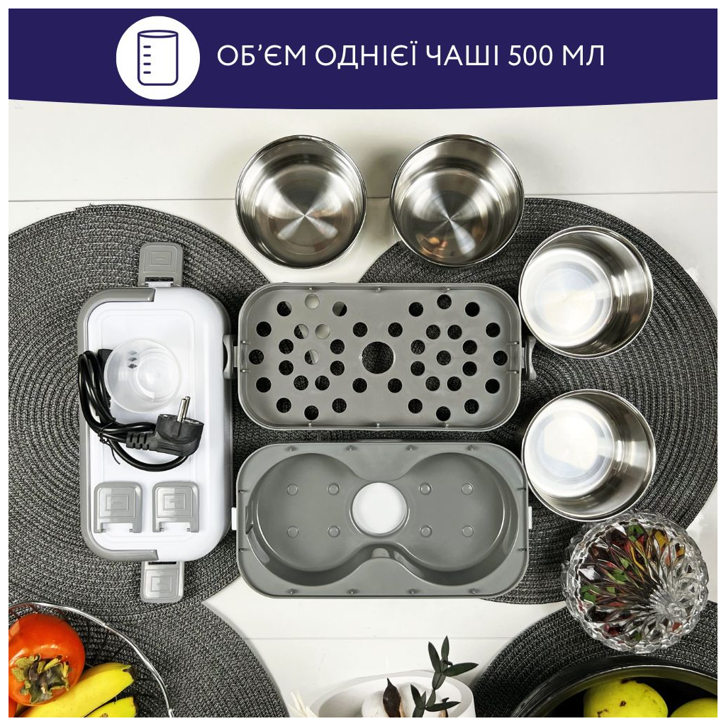 Ланч-бокс Neor для підігріву та приготування їжі 2 л (2L2 WT) - зображення 4