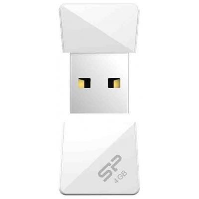 USB флеш накопичувач Silicon Power 4Gb Touch T08 White USB 2.0 (SP004GBUF2T08V1W) - зображення 3