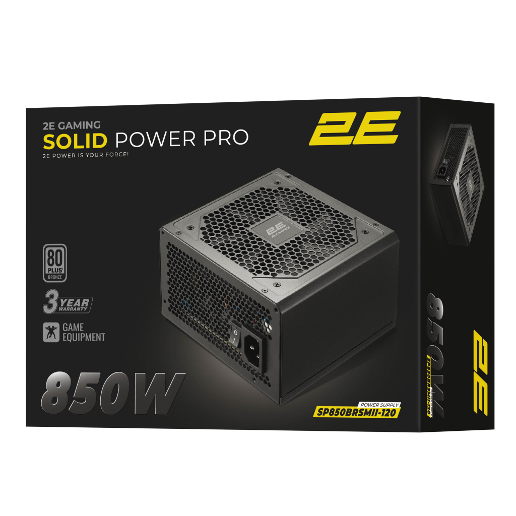 Блок живлення 2E 850W GAMING Solid Power Pro (2E-SP850BRSMII-120) - зображення 5
