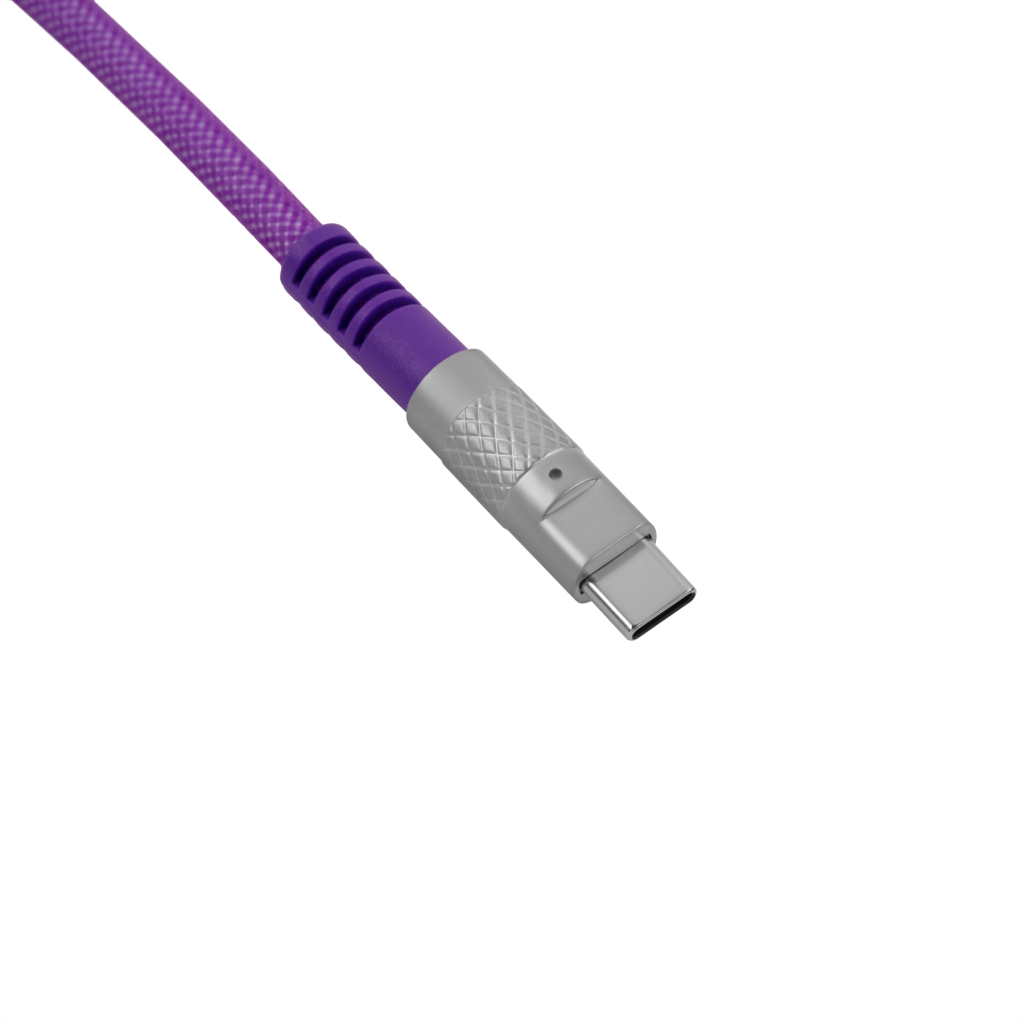 Дата кабель USB-C + USB A to USB-C 1.0m Double-Sleeved Geek purple Keychron (CAB23_KEYCHRON) - зображення 3