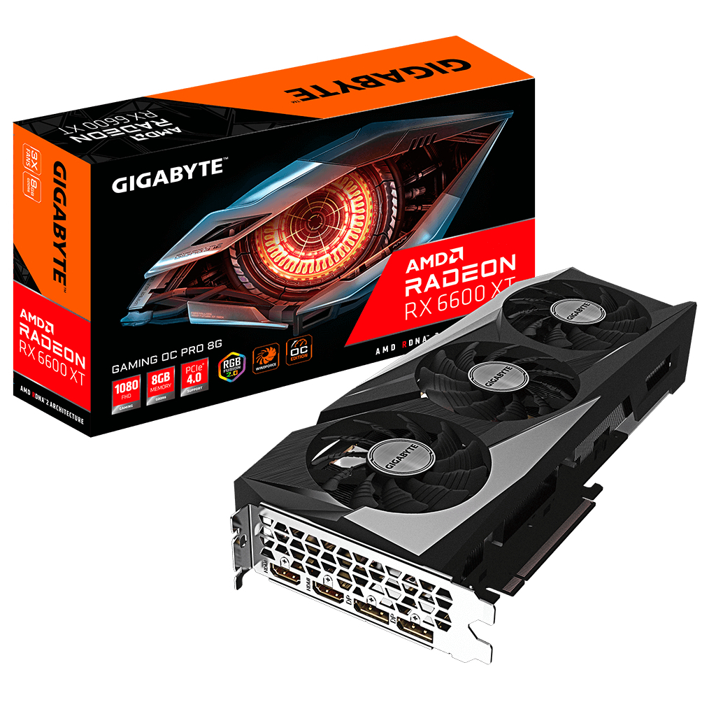 Відеокарта GIGABYTE Radeon RX 6600 XT 8Gb GAMING PRO OC (GV-R66XTGAMINGOC PRO-8GD) - зображення 1