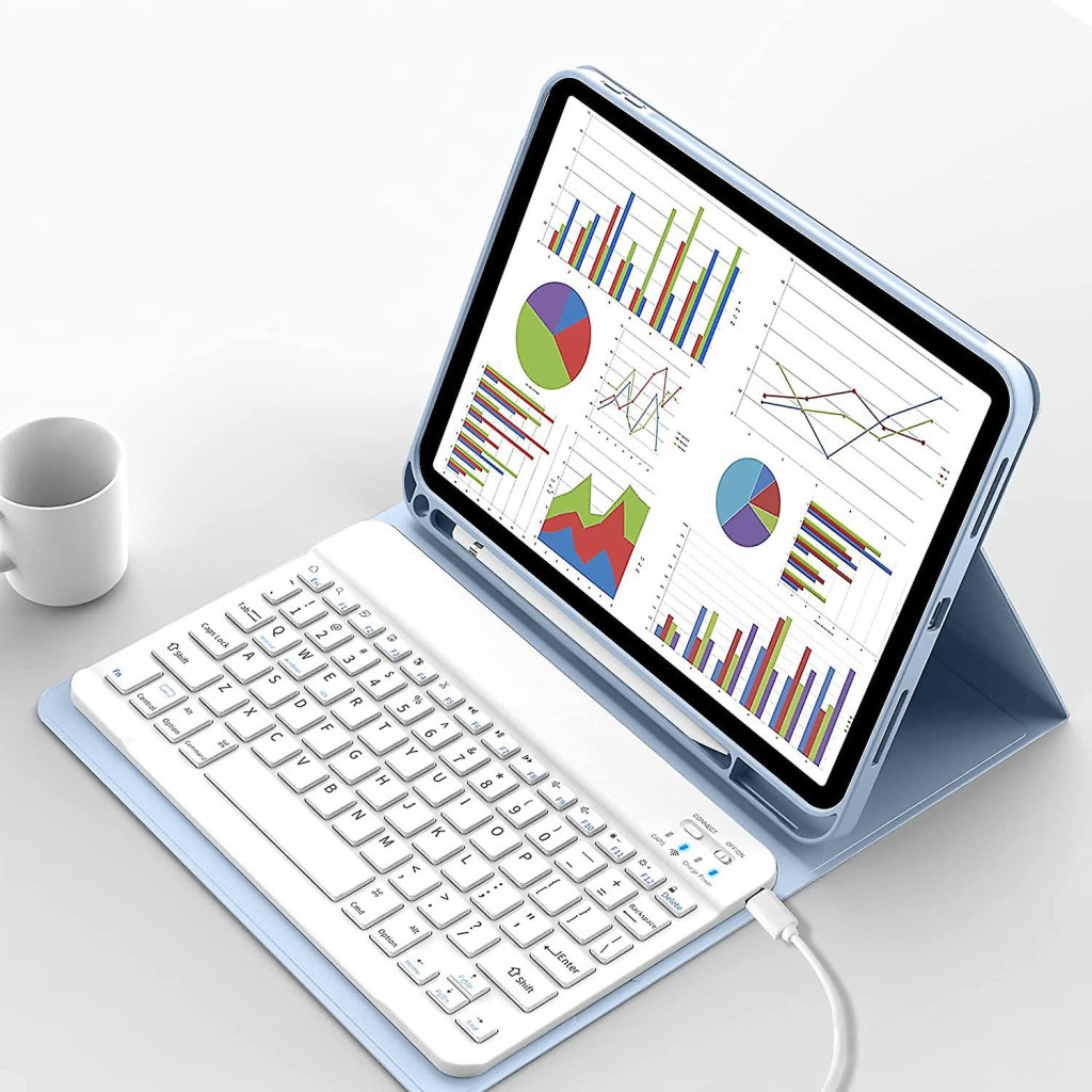 Чохол до планшета BeCover Keyboard Apple iPad 10.9" 2022 Light Blue (711141) - зображення 4