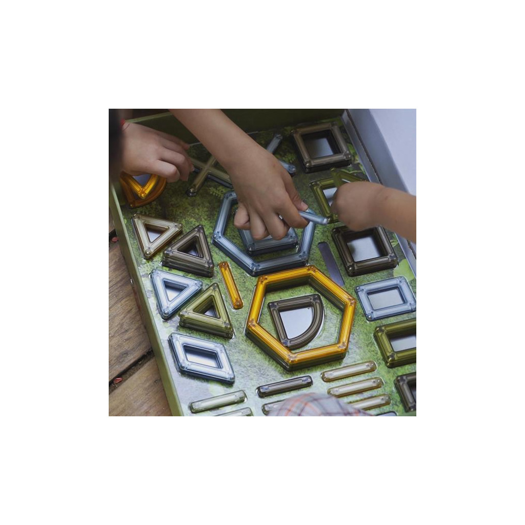 Конструктор Guidecraft PowerClix Frames Natural 74 деталі (G9204) - изображение 7