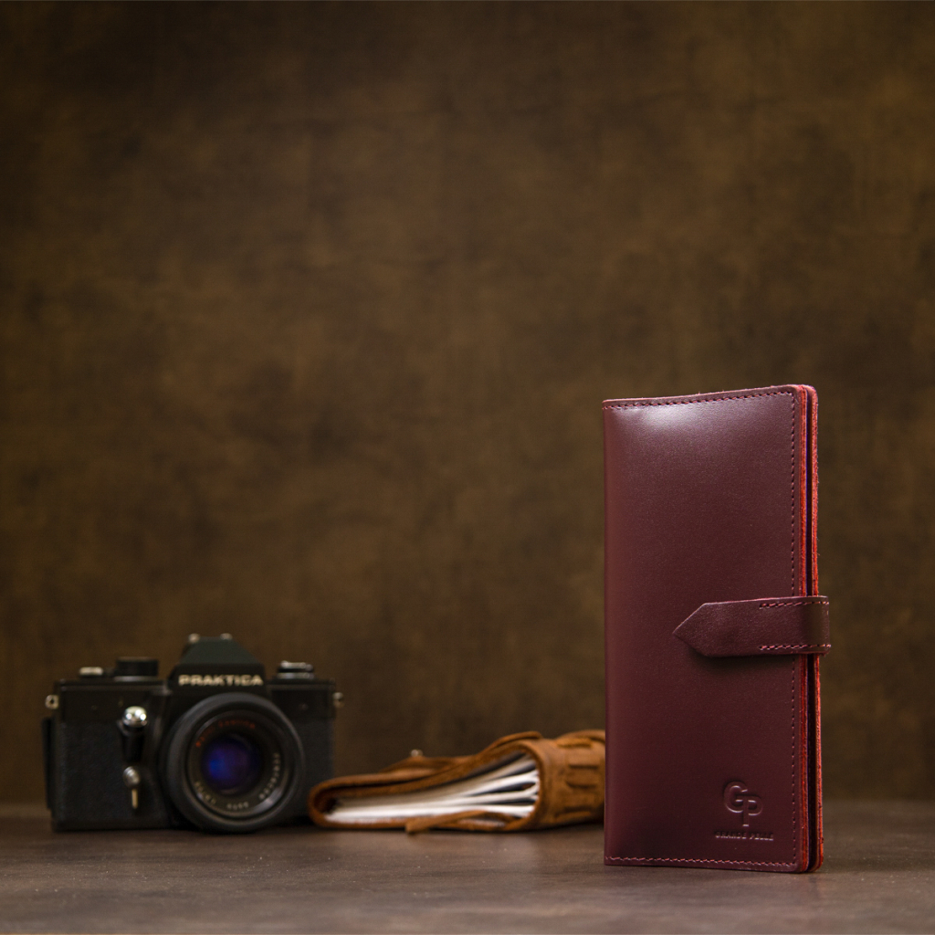 Гаманець Grande Pelle Бордовий (11467) - зображення 8