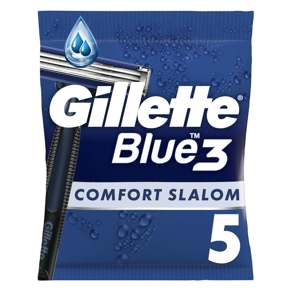 Бритва Gillette Blue 3 Comfort Slalom 5 шт. (8006540808689) - изображение 1