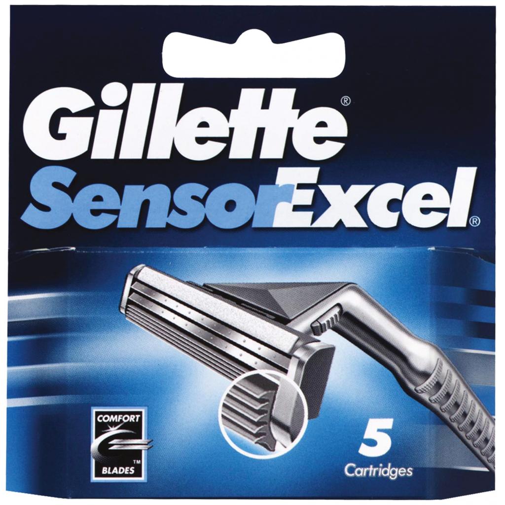 Змінні касети Gillette SENSOR Excel 5 шт (3014260244873) - зображення 1
