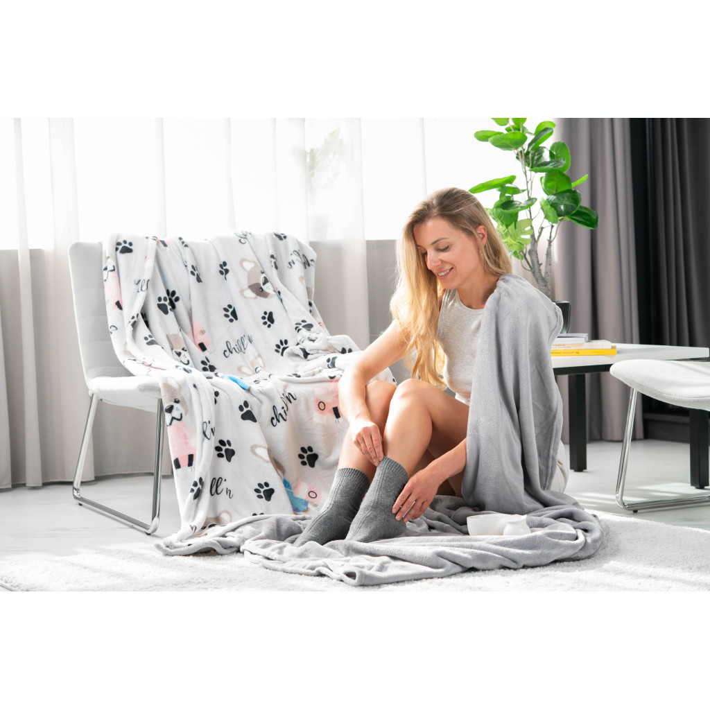 Плед Ardesto Flannel бульдоги 160х200 см (ART0112PB) - изображение 8