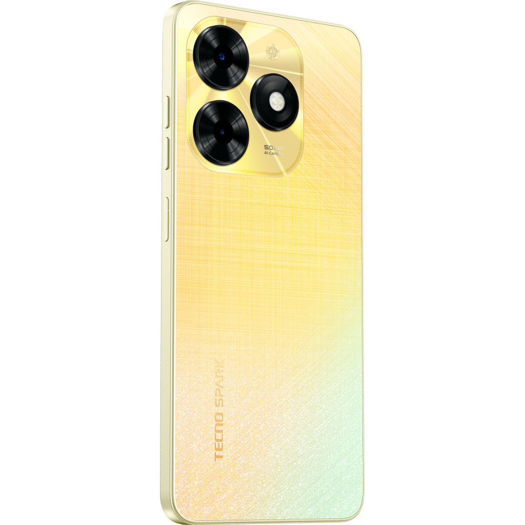 Мобільний телефон Tecno Spark 20C 8/128Gb Alpenglow Gold (4894947016943) - зображення 9