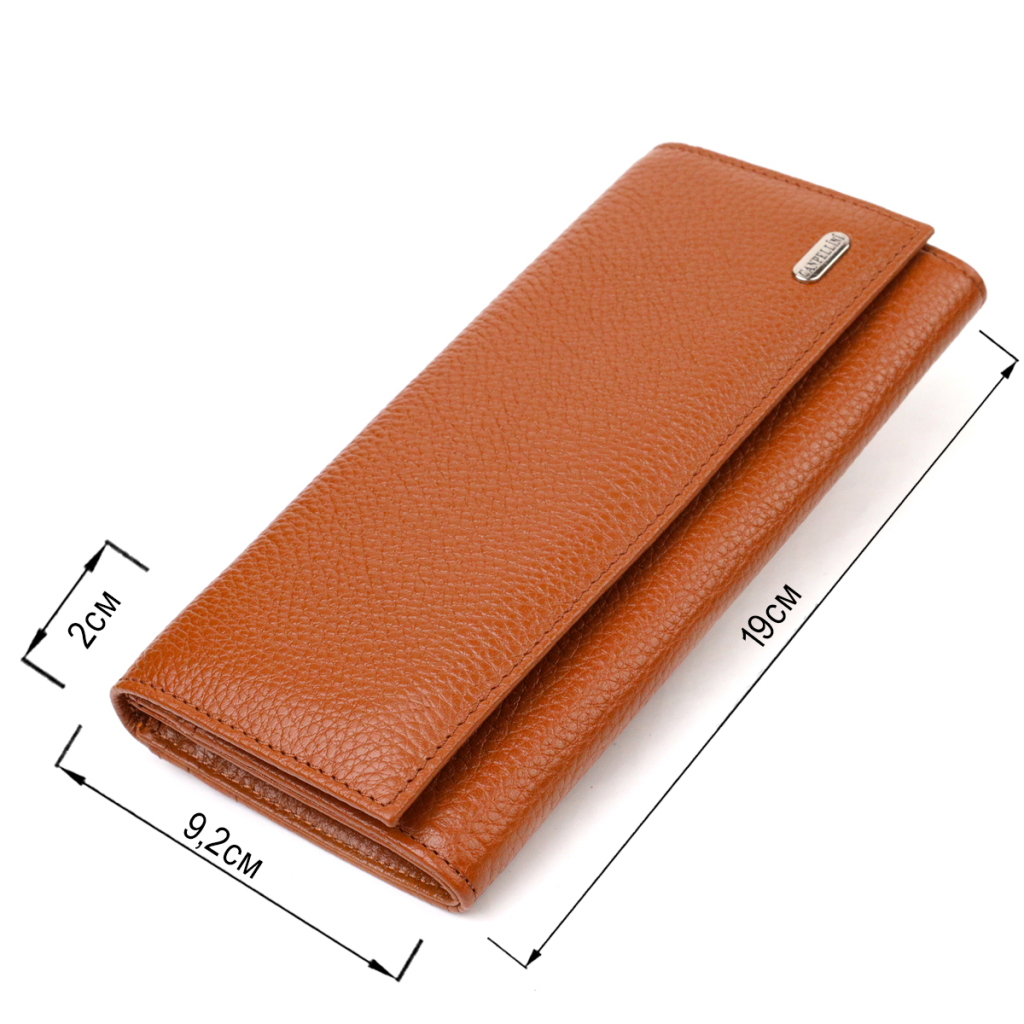 Гаманець Canpellini З натуральної шкіри Коричневий (21712) - зображення 3