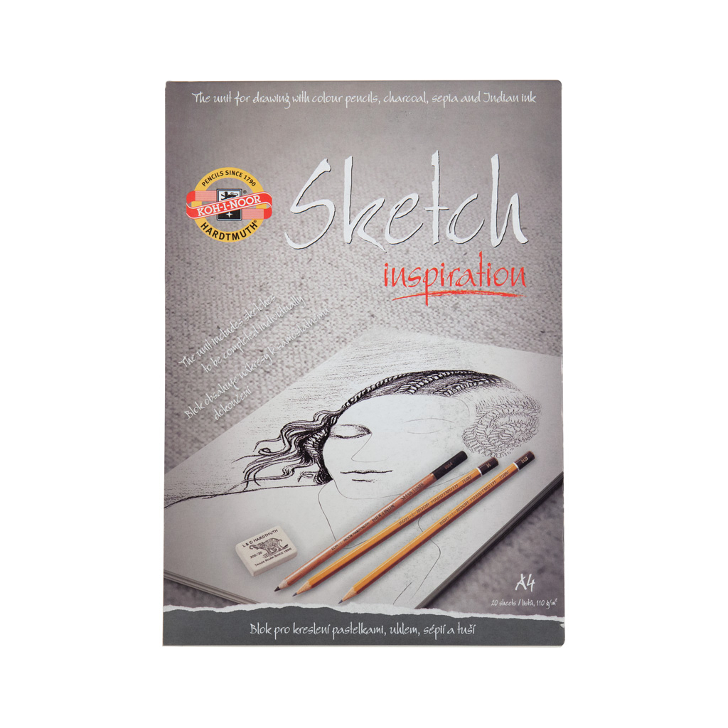 Альбом для малювання Koh-i-Noor для скетчів з ескізами А4 20 аркушів (992016) - изображение 1