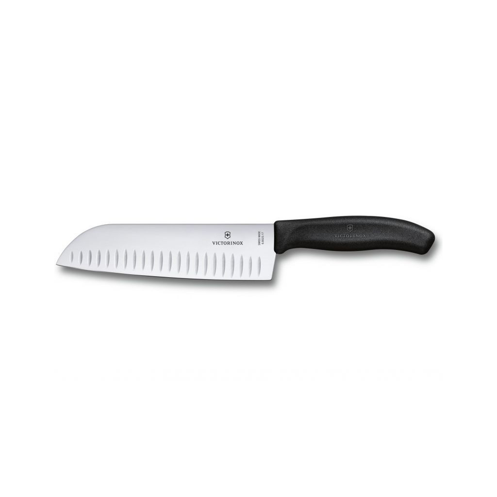 Кухонний ніж Victorinox SwissClassic Santoku 17 см Black (6.8523.17B) - зображення 2