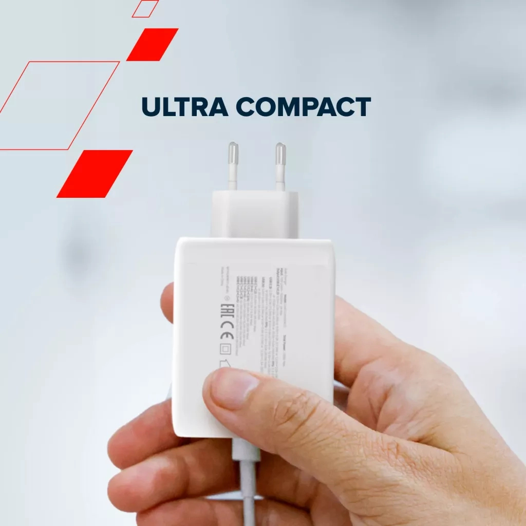 Зарядний пристрій Canyon CU100ACC GaN 100W 3xPD 1xQC EU White (CNS-CUW100ACC) - зображення 8