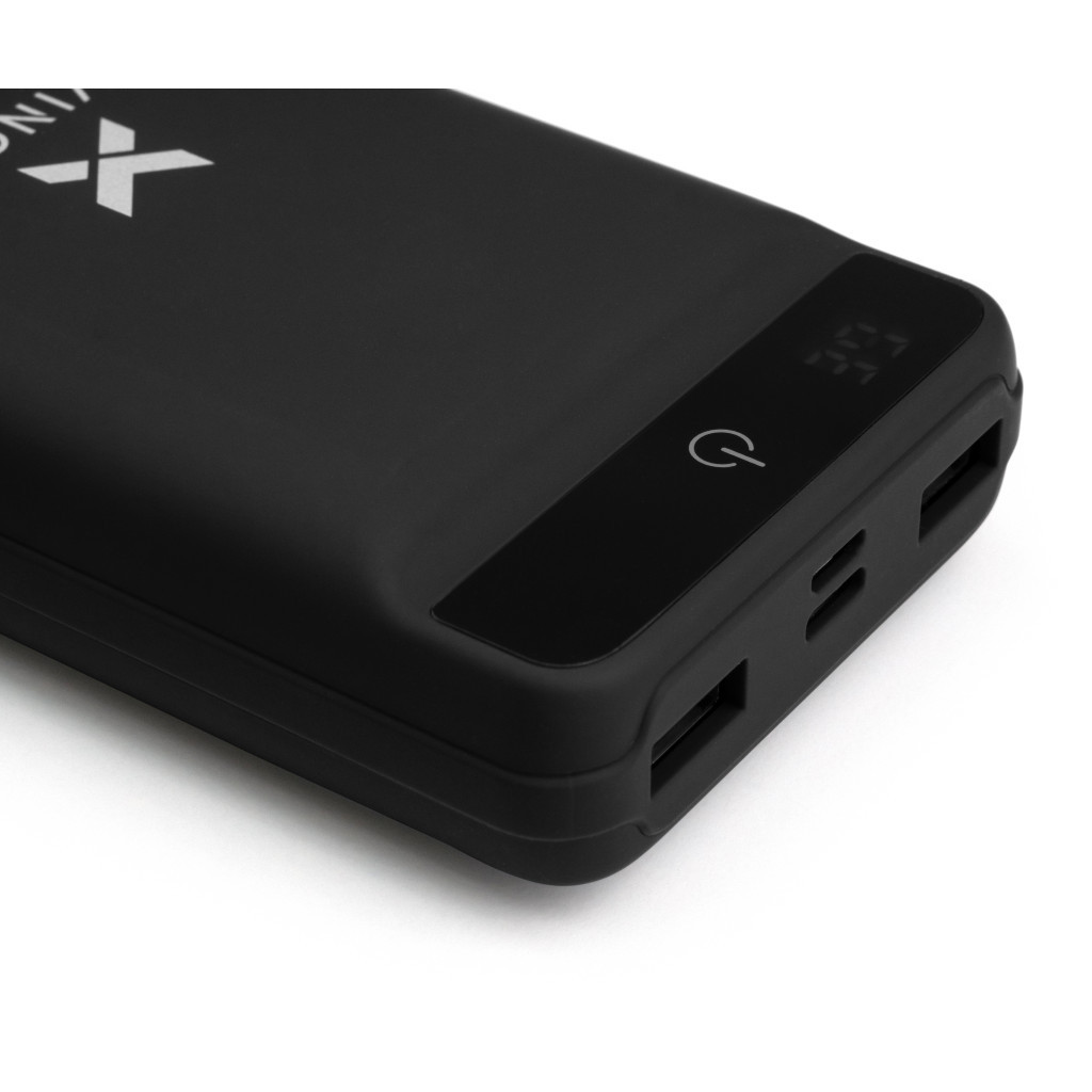 Батарея універсальна Vinga 20000 mAh QC3.0 Display soft touch black (VPB2QLSBK) - зображення 5