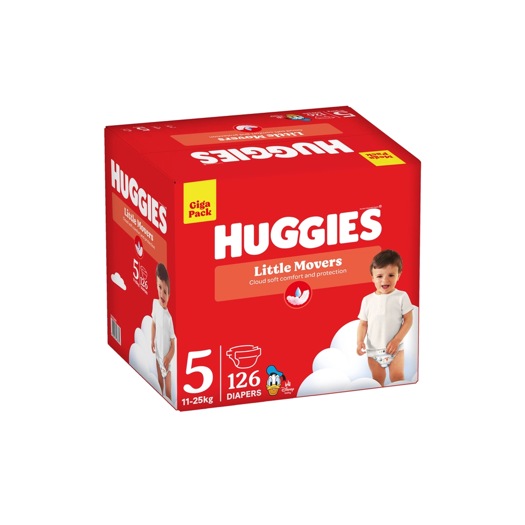 Підгузки Huggies Little Movers 5 (11-25 кг) M-pack, 126 шт (5029053583419) - зображення 2