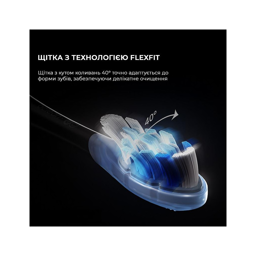 Електрична зубна щітка Oclean X Ultra 20 Black (6970810557121) - зображення 5