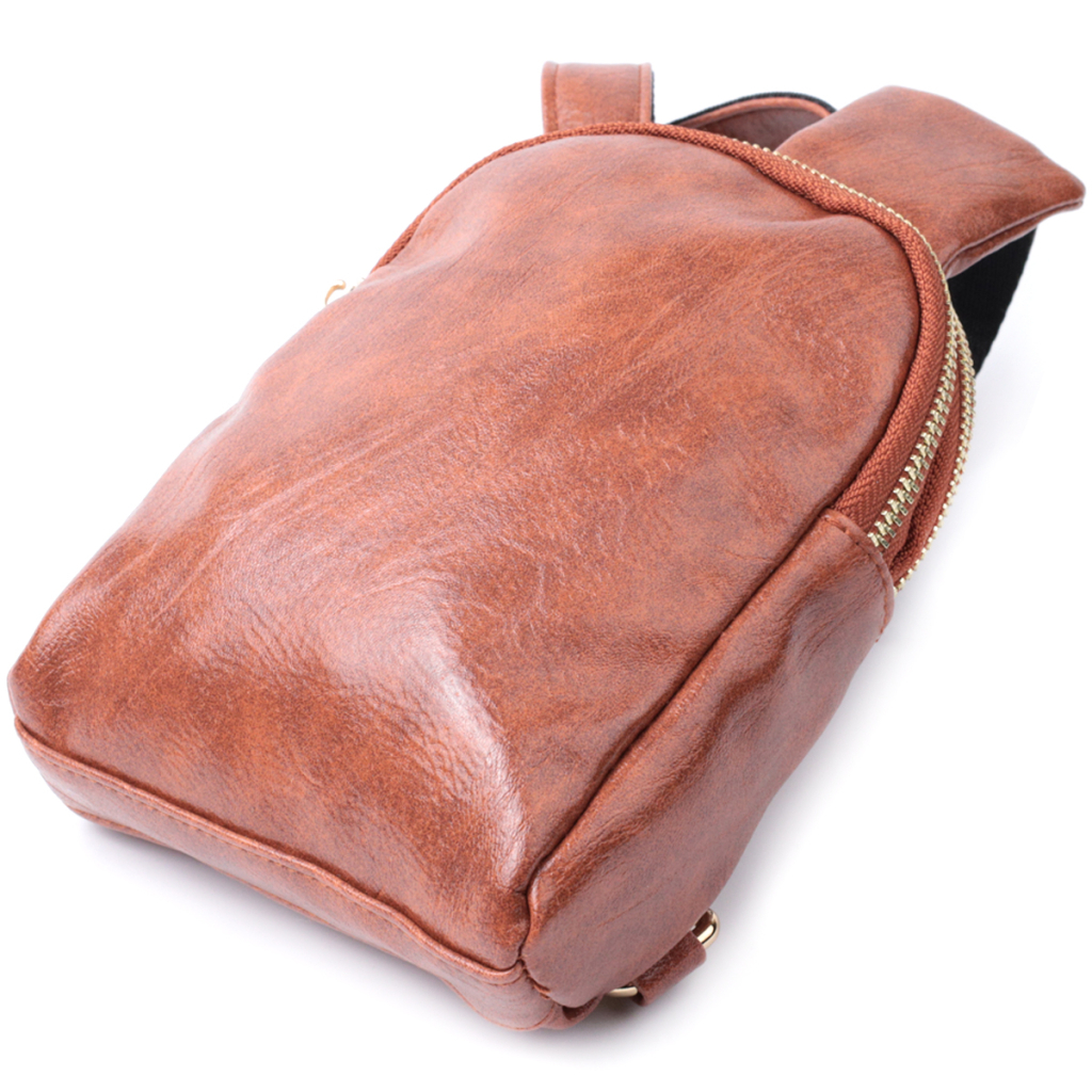 Сумка Vintage Компактна жіноча через плече на два відділення з екошкіри Коричнева (22783) - зображення 5