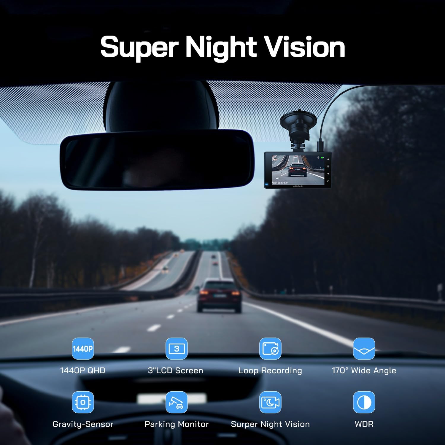 Відеореєстратор Wolfang WD02 - изображение 2