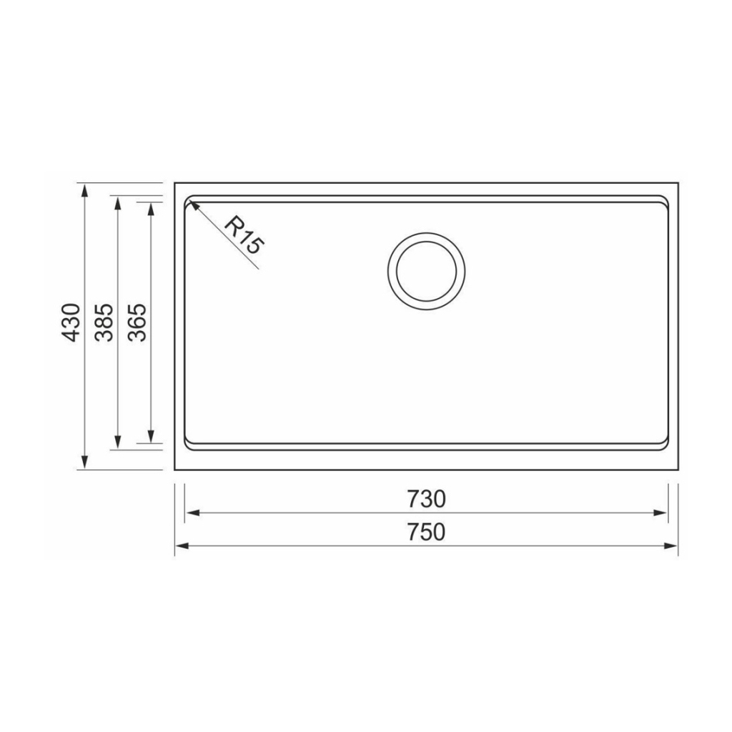 Мийка кухонна Elleci TIME 130 under top Nero 40 - зображення 3