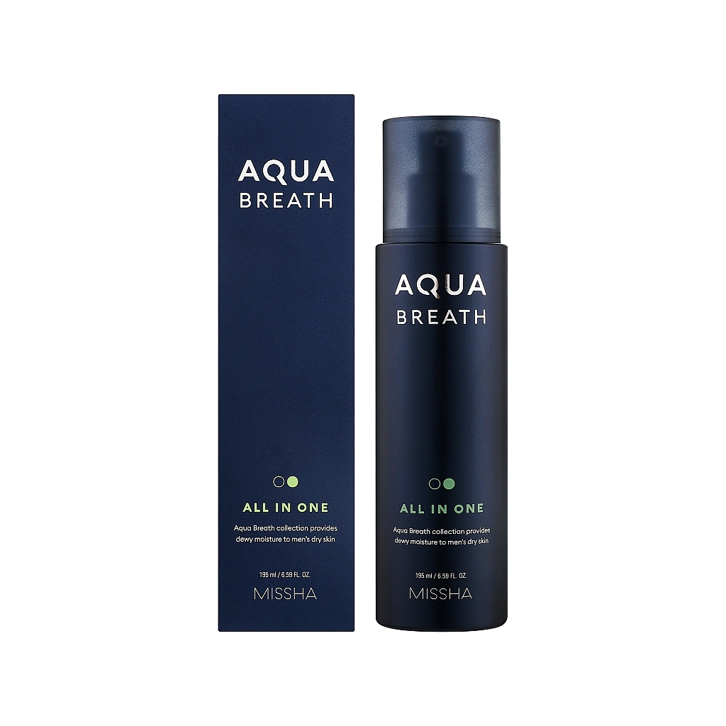 Крем для обличчя Missha For Men Aqua Breath All In One Есенція 195 мл (8809747949991) - зображення 2