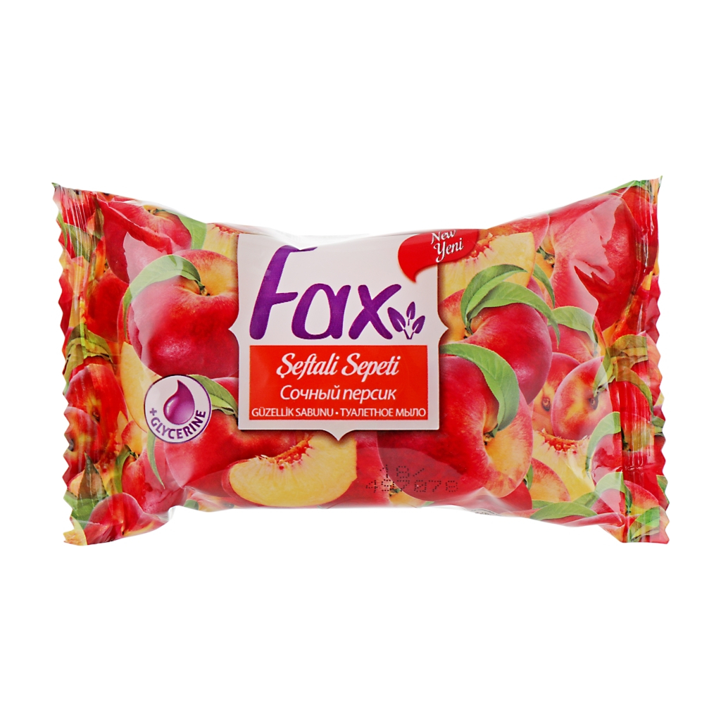 Тверде мило Fax Соковитий персик 75 г (8690506481032) - зображення 1