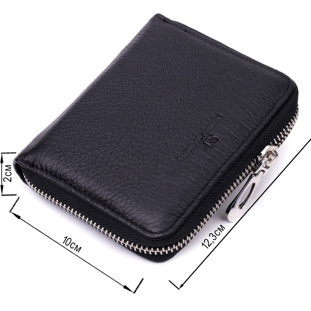 Гаманець ST Leather З натуральної шкіри Чорний (22449) - зображення 3