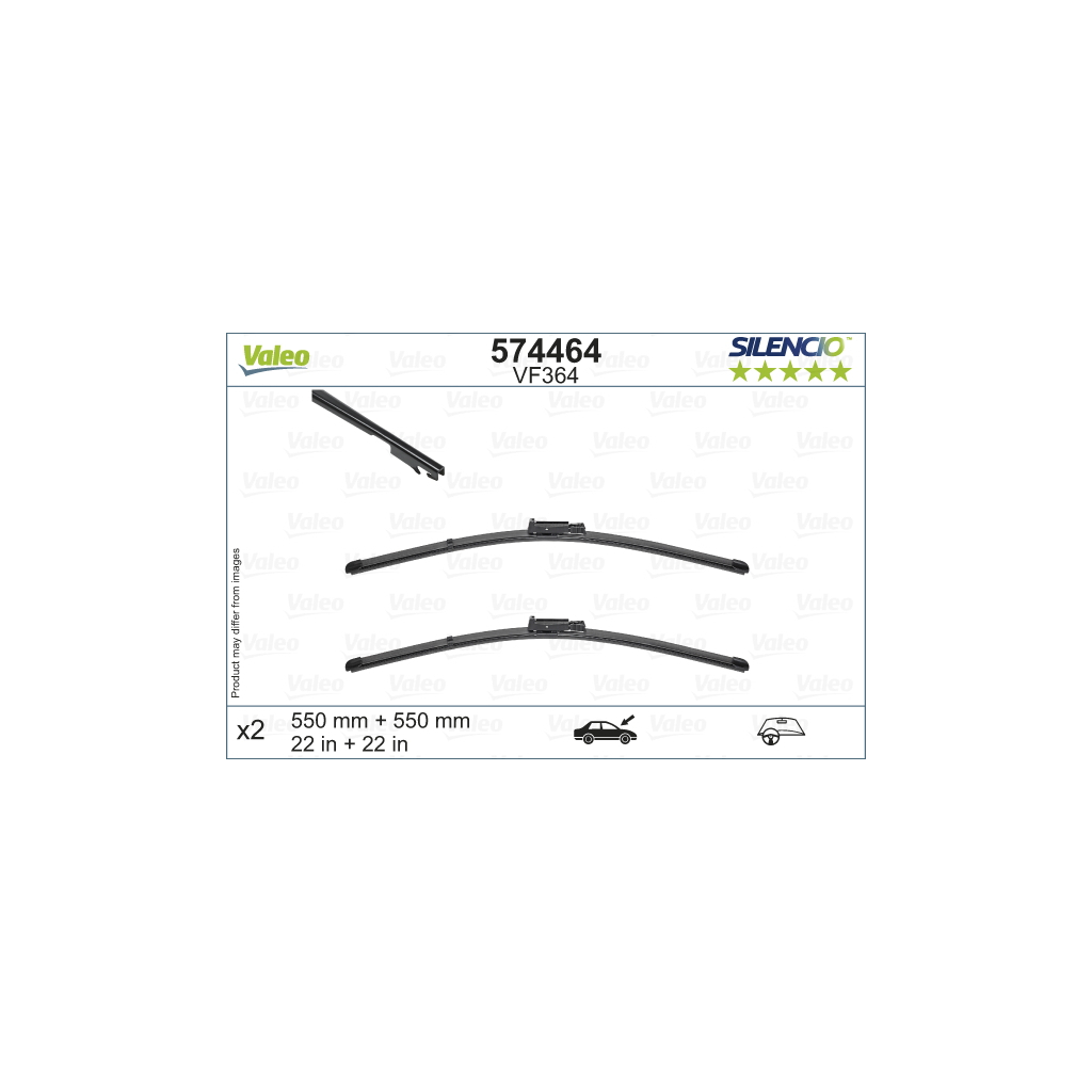 Щітка склоочисника Valeo 574464 - зображення 1