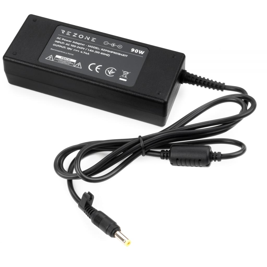 Блок живлення до ноутбуку Rezone HP 90W 18.5V 4.74A 4.8*1.7 (RZPSHP90184817) - зображення 2