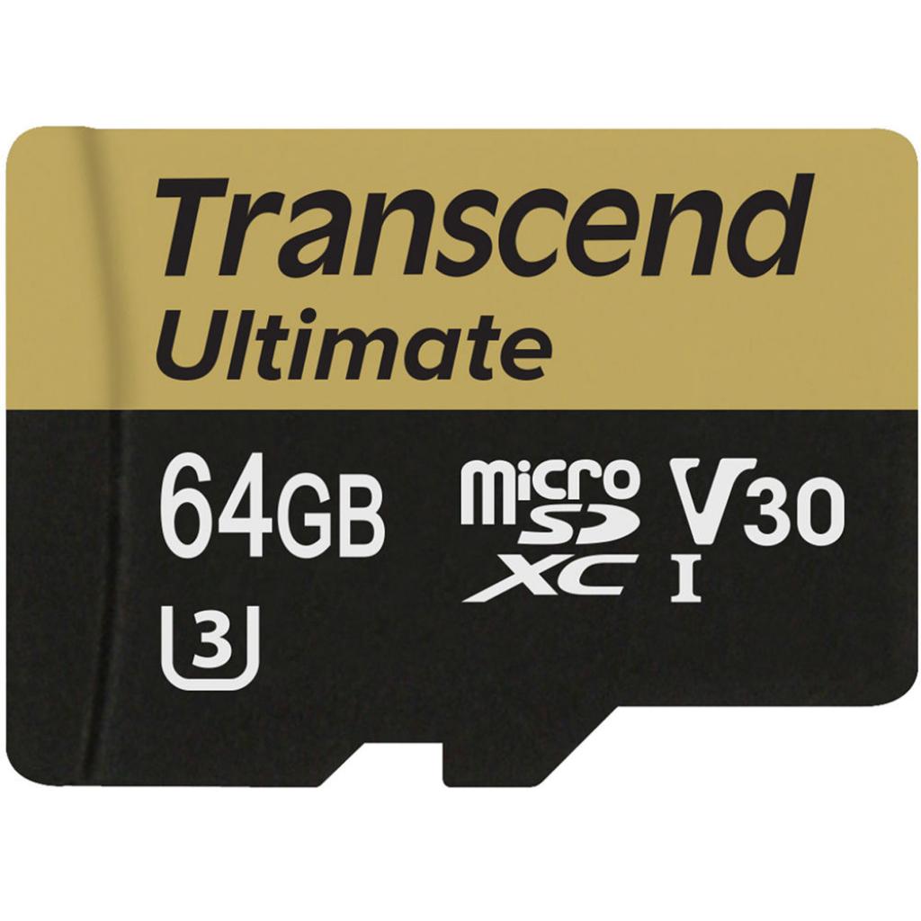 Карта пам'яті Transcend 64GB microSDXC class 10 UHS-I U3 MLC (TS64GUSDU3M) - зображення 2
