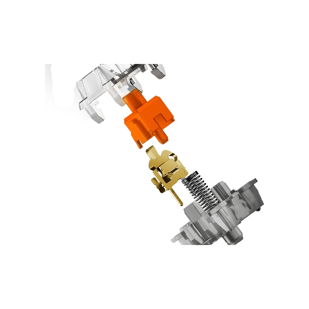 Клавіатура Hator Gravity X TKL Orange USB White (HTK551UA) - зображення 9