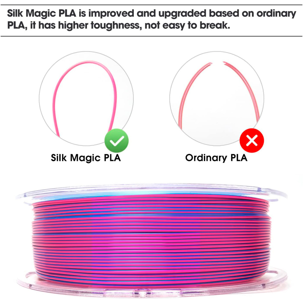 Пластик для 3D-принтера eSUN ePLA-Silk metal color, 1,75мм, 1кг, gold (ePLA-Silk-P175J1) - зображення 8