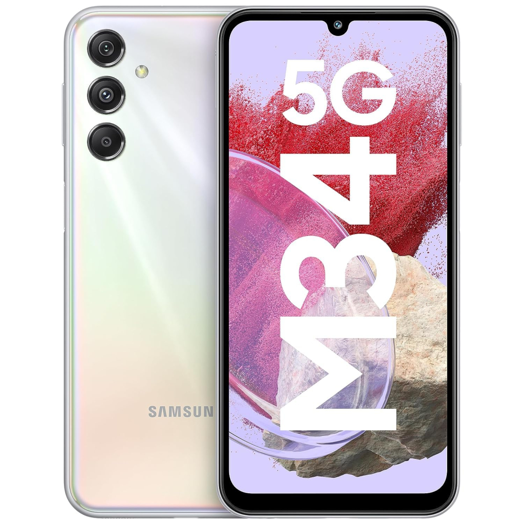 Мобільний телефон Samsung Galaxy M34 5G 8/128GB Silver (SM-M346BZSGSEK) - зображення 1